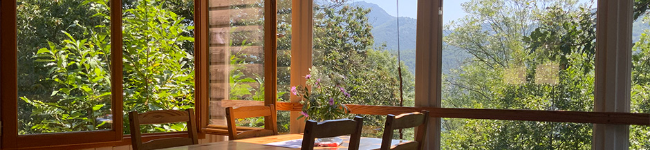 binnen in het huisje